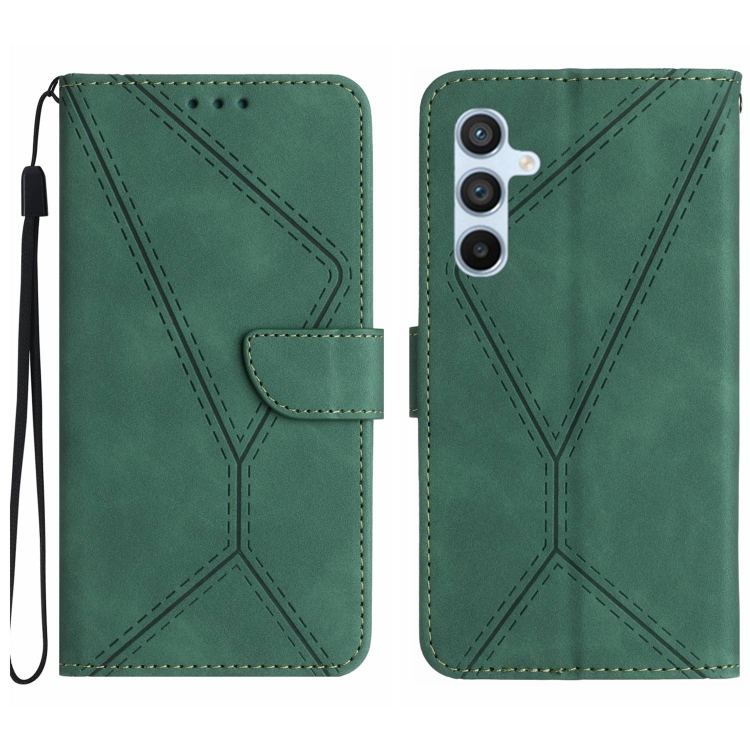 Peňaženkové puzdro Embossing Pattern Stitchy case zelené – Samsung Galaxy A36 | Kryty na mobil Kryty na mobil | Peňaženkové puzdro Embossing Pattern Stitchy case zelené – Samsung Galaxy A36 | Kryty na mobil