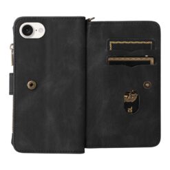 Kryty na mobil | Peňaženkové puzdro Multi case čierne – Apple iPhone 16e / 17e | Kryty na mobil