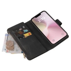 Kryty na mobil | Peňaženkové puzdro Multi case čierne – Apple iPhone 16e / 17e | Kryty na mobil