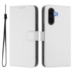 Kryty na mobil | Peňaženkové puzdro Solid biele – Samsung Galaxy A56 | Kryty na mobil