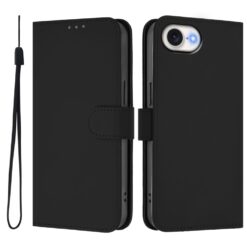Peňaženkové puzdro Solid čierne – Apple iPhone 16e / 17e