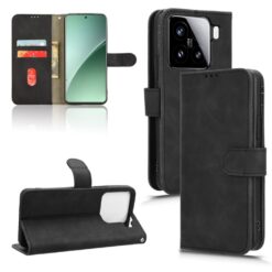 Peňaženkové puzdro Solid čierne – Xiaomi 15 | Kryty na mobil Kryty na mobil | Peňaženkové puzdro Solid čierne – Xiaomi 15 | Kryty na mobil
