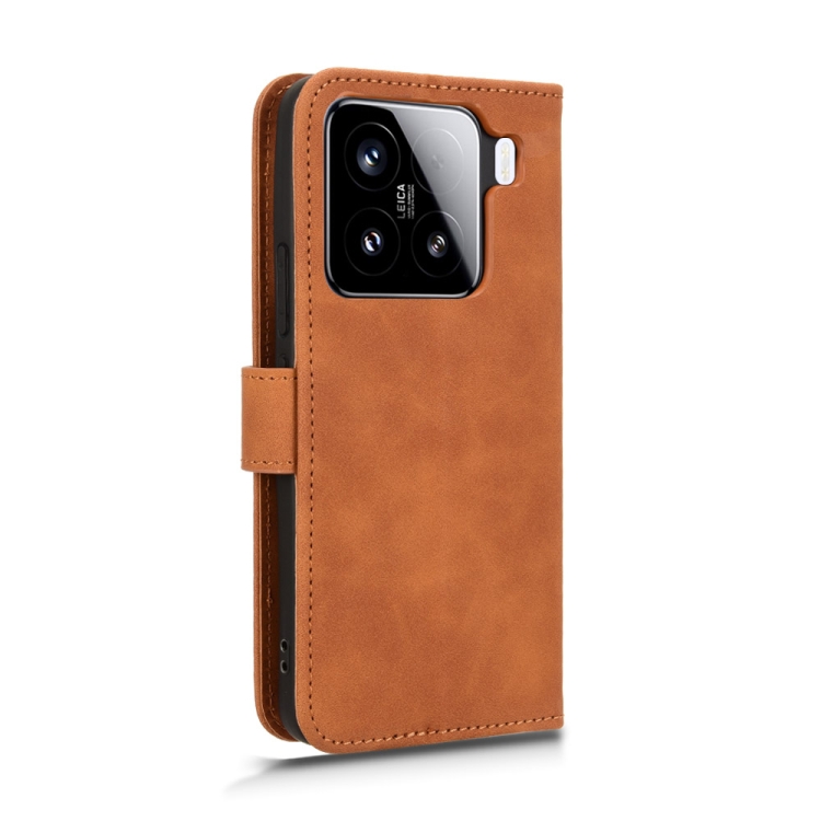 Peňaženkové puzdro Solid hnedé – Xiaomi 15 | Kryty na mobil Kryty na mobil | Peňaženkové puzdro Solid hnedé – Xiaomi 15 | Kryty na mobil