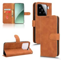 Peňaženkové puzdro Solid hnedé – Xiaomi 15 | Kryty na mobil Kryty na mobil | Peňaženkové puzdro Solid hnedé – Xiaomi 15 | Kryty na mobil