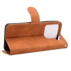 Peňaženkové puzdro Solid hnedé – Xiaomi 15 | Kryty na mobil Kryty na mobil | Peňaženkové puzdro Solid hnedé – Xiaomi 15 | Kryty na mobil
