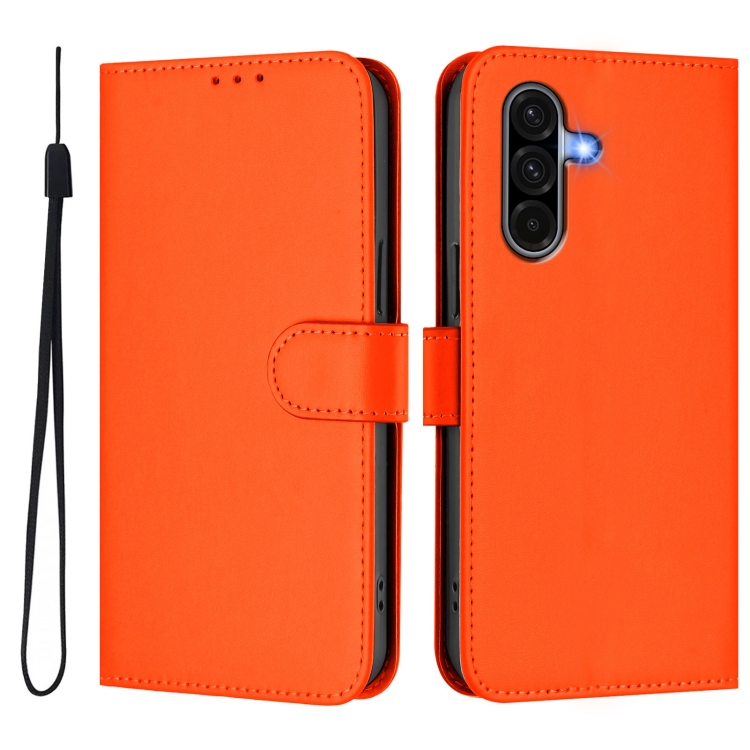 Peňaženkové puzdro Solid oranžové – Samsung Galaxy A56 | Kryty na mobil Kryty na mobil | Peňaženkové puzdro Solid oranžové – Samsung Galaxy A56 | Kryty na mobil