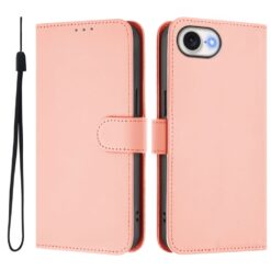 Peňaženkové puzdro Solid ružové – Apple iPhone 16e / 17e