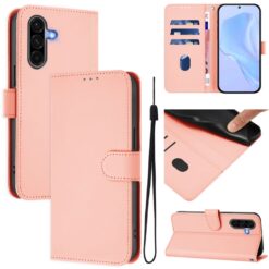 Kryty na mobil | Peňaženkové puzdro Solid ružové – Samsung Galaxy A56 | Kryty na mobil