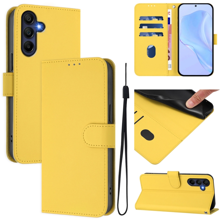 Peňaženkové puzdro Solid žlté – Samsung Galaxy A26 | Kryty na mobil Kryty na mobil | Peňaženkové puzdro Solid žlté – Samsung Galaxy A26 | Kryty na mobil