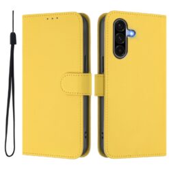 Kryty na mobil | Peňaženkové puzdro Solid žlté – Samsung Galaxy A56 | Kryty na mobil