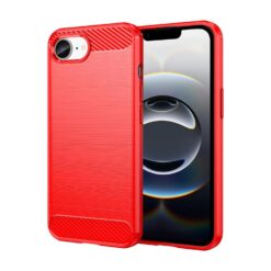 Kryty na mobil | Zadný kryt Carbon červený – Apple iPhone 16e / 17e | Kryty na mobil
