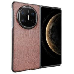 Kryty na mobil | Zadný kryt Crocodile Texture hnedý – Huawei Mate X6 | Kryty na mobil