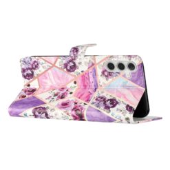 Knižkové puzdro Trendy Cross case Fialový mramor – Samsung Galaxy A26 | Kryty na mobil Kryty na mobil | Knižkové puzdro Trendy Cross case Fialový mramor – Samsung Galaxy A26 | Kryty na mobil