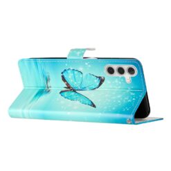 Knižkové puzdro Trendy Cross case Modrý motýľ – Samsung Galaxy A26 | Kryty na mobil Kryty na mobil | Knižkové puzdro Trendy Cross case Modrý motýľ – Samsung Galaxy A26 | Kryty na mobil