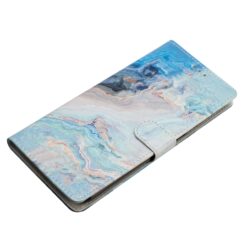 Kryty na mobil | Knižkové puzdro Trendy Cross case Modrý mramor – Samsung Galaxy A26 | Kryty na mobil