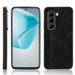 Kryt Shockproof Sewing Cow Pattern čierny – Infinix Hot 50 Pro | Kryty na mobil Kryty na mobil | Kryt Shockproof Sewing Cow Pattern čierny – Infinix Hot 50 Pro | Kryty na mobil