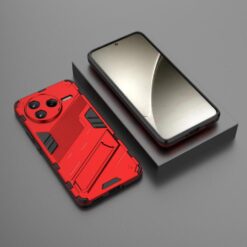 Kryty na mobil | Odolný Kryt Punk armor case červený – Xiaomi Poco F7 Pro | Kryty na mobil