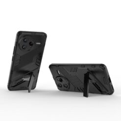 Kryty na mobil | Odolný Kryt Punk armor case čierny – Xiaomi Poco F7 Ultra | Kryty na mobil