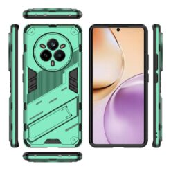 Kryty na mobil | Odolný Kryt Punk armor case zelený – Realme 14 Pro | Kryty na mobil