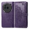 Peňaženkové puzdro Embossing Pattern Mandala Flower sivé – Nothing Phone (3a) Pro | Kryty na mobil Kryty na mobil | Peňaženkové puzdro Embossing Pattern Mandala Flower sivé – Nothing Phone (3a) Pro | Kryty na mobil