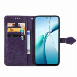 Kryty na mobil | Peňaženkové puzdro Embossing Pattern Mandala Flower fialové – Nothing Phone (3a) Pro | Kryty na mobil