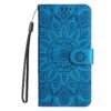 Kryty na mobil | Peňaženkové puzdro Embossing Pattern Slnečnica fialové – Samsung Galaxy A06 | Kryty na mobil