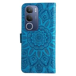 Peňaženkové puzdro Embossing Pattern Slnečnica modré – Vivo Y19s | Kryty na mobil Kryty na mobil | Peňaženkové puzdro Embossing Pattern Slnečnica modré – Vivo Y19s | Kryty na mobil