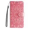 Kryty na mobil | Peňaženkové puzdro Embossing Pattern Slnečnica zelené – Samsung Galaxy A06 | Kryty na mobil