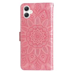 Peňaženkové puzdro Embossing Pattern Slnečnica ružové – Samsung Galaxy A06 | Kryty na mobil Kryty na mobil | Peňaženkové puzdro Embossing Pattern Slnečnica ružové – Samsung Galaxy A06 | Kryty na mobil