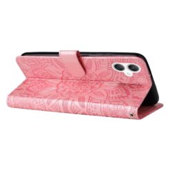 Peňaženkové puzdro Embossing Pattern Slnečnica ružové – Samsung Galaxy A06 | Kryty na mobil Kryty na mobil | Peňaženkové puzdro Embossing Pattern Slnečnica ružové – Samsung Galaxy A06 | Kryty na mobil