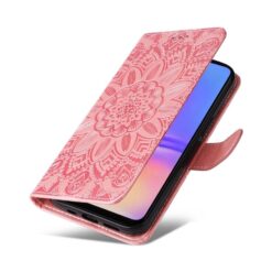 Peňaženkové puzdro Embossing Pattern Slnečnica ružové – Samsung Galaxy A06 | Kryty na mobil Kryty na mobil | Peňaženkové puzdro Embossing Pattern Slnečnica ružové – Samsung Galaxy A06 | Kryty na mobil