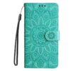 Kryty na mobil | Peňaženkové puzdro Embossing Pattern Slnečnica fialové – Samsung Galaxy A06 | Kryty na mobil