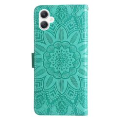 Kryty na mobil | Peňaženkové puzdro Embossing Pattern Slnečnica zelené – Samsung Galaxy A06 | Kryty na mobil