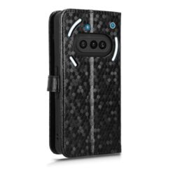 Peňaženkové puzdro Honeycomb Dot Texture Case čierne – Nothing Phone (3a) | Kryty na mobil Kryty na mobil | Peňaženkové puzdro Honeycomb Dot Texture Case čierne – Nothing Phone (3a) | Kryty na mobil