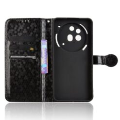 Kryty na mobil | Peňaženkové puzdro Honeycomb Dot Texture Case čierne – Nothing Phone (3a) Pro | Kryty na mobil