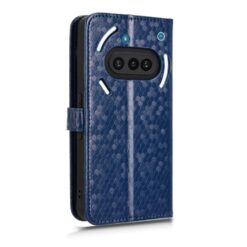 Peňaženkové puzdro Honeycomb Dot Texture Case modré – Nothing Phone (3a) | Kryty na mobil Kryty na mobil | Peňaženkové puzdro Honeycomb Dot Texture Case modré – Nothing Phone (3a) | Kryty na mobil