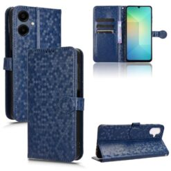 Kryty na mobil | Peňaženkové puzdro Honeycomb Dot Texture Case modré – Samsung Galaxy A06 | Kryty na mobil