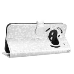 Kryty na mobil | Peňaženkové puzdro Honeycomb Dot Texture Case strieborné – Nothing Phone (3a) | Kryty na mobil