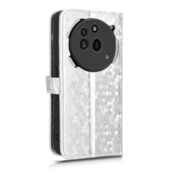 Kryty na mobil | Peňaženkové puzdro Honeycomb Dot Texture Case strieborné – Nothing Phone (3a) Pro | Kryty na mobil