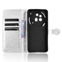 Kryty na mobil | Peňaženkové puzdro Honeycomb Dot Texture Case strieborné – Nothing Phone (3a) Pro | Kryty na mobil