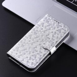 Kryty na mobil | Peňaženkové puzdro Honeycomb Dot Texture Case strieborné – Nothing Phone (3a) Pro | Kryty na mobil