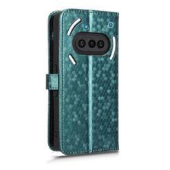 Peňaženkové puzdro Honeycomb Dot Texture Case zelené – Nothing Phone (3a) | Kryty na mobil Kryty na mobil | Peňaženkové puzdro Honeycomb Dot Texture Case zelené – Nothing Phone (3a) | Kryty na mobil