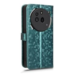 Kryty na mobil | Peňaženkové puzdro Honeycomb Dot Texture Case zelené – Nothing Phone (3a) Pro | Kryty na mobil