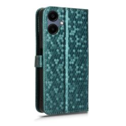 Kryty na mobil | Peňaženkové puzdro Honeycomb Dot Texture Case zelené – Samsung Galaxy A06 | Kryty na mobil