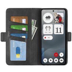 Peňaženkové puzdro Magnetic fresh case čierne – Nothing Phone (3a) | Kryty na mobil Kryty na mobil | Peňaženkové puzdro Magnetic fresh case čierne – Nothing Phone (3a) | Kryty na mobil