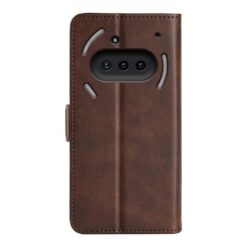 Kryty na mobil | Peňaženkové puzdro Magnetic fresh case tmavohnedé – Nothing Phone (3a) | Kryty na mobil
