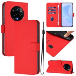 Peňaženkové puzdro Solid červené – Realme 14 Pro+ (14 Pro Plus) | Kryty na mobil Kryty na mobil | Peňaženkové puzdro Solid červené – Realme 14 Pro+ (14 Pro Plus) | Kryty na mobil