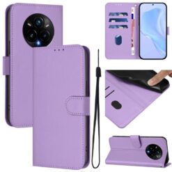 Peňaženkové puzdro Solid fialové – Realme 14 Pro+ (14 Pro Plus) | Kryty na mobil Kryty na mobil | Peňaženkové puzdro Solid fialové – Realme 14 Pro+ (14 Pro Plus) | Kryty na mobil