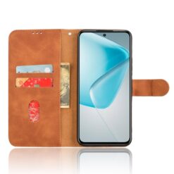 Kryty na mobil | Peňaženkové puzdro Solid hnedé – Infinix Hot 50 Pro+ (50 Pro Plus) | Kryty na mobil