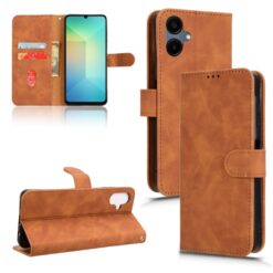 Kryty na mobil | Peňaženkové puzdro Solid hnedé – Samsung Galaxy A06 | Kryty na mobil
